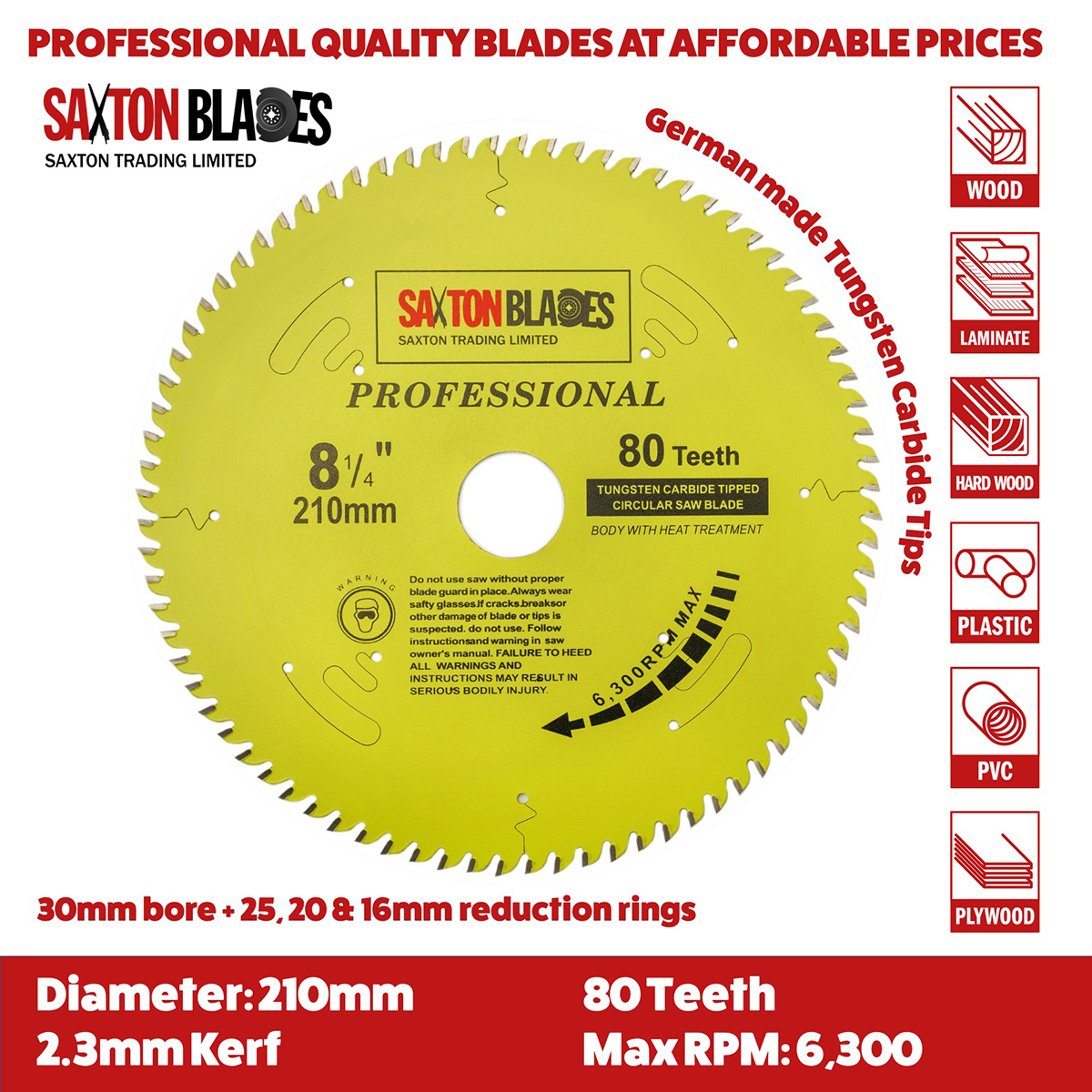 Saxton 80t blade deals