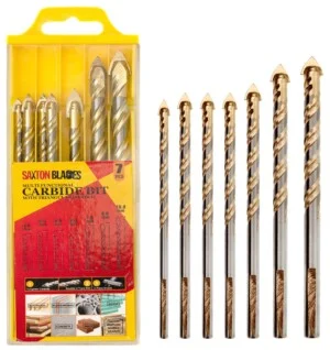 7pc Tile Drill Bit Set Porcelain Marble Granite Glass