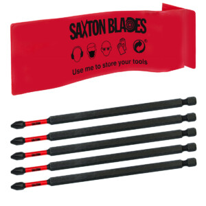 5x Saxton PH2 152mm Long Magnetic Impact Duty Screwdriver Drill Driver Bits