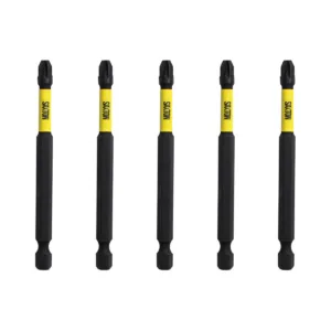 5 x Saxton 89mm PZ3 Magnetic Impact Screwdriver Driver Bits Set
