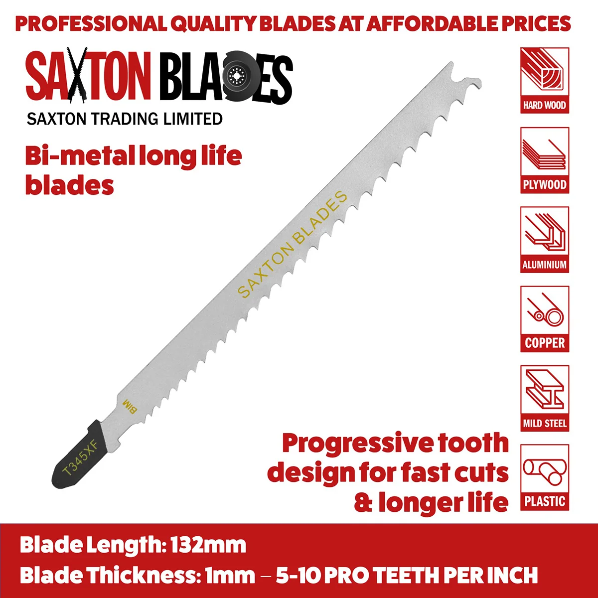 T345XF Jigsaw blade | Saxton Blades