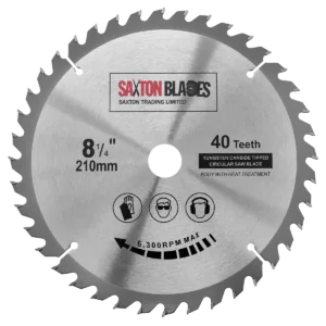 TCT Circular Blade 210mm x 40T x 25.4mm Bore