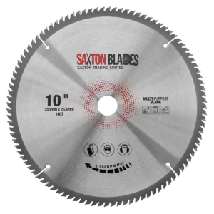 TCT Laminate Hardwood - Aluminium Circular Saw Blade 255mm x 100T x 25.4mm Bore
