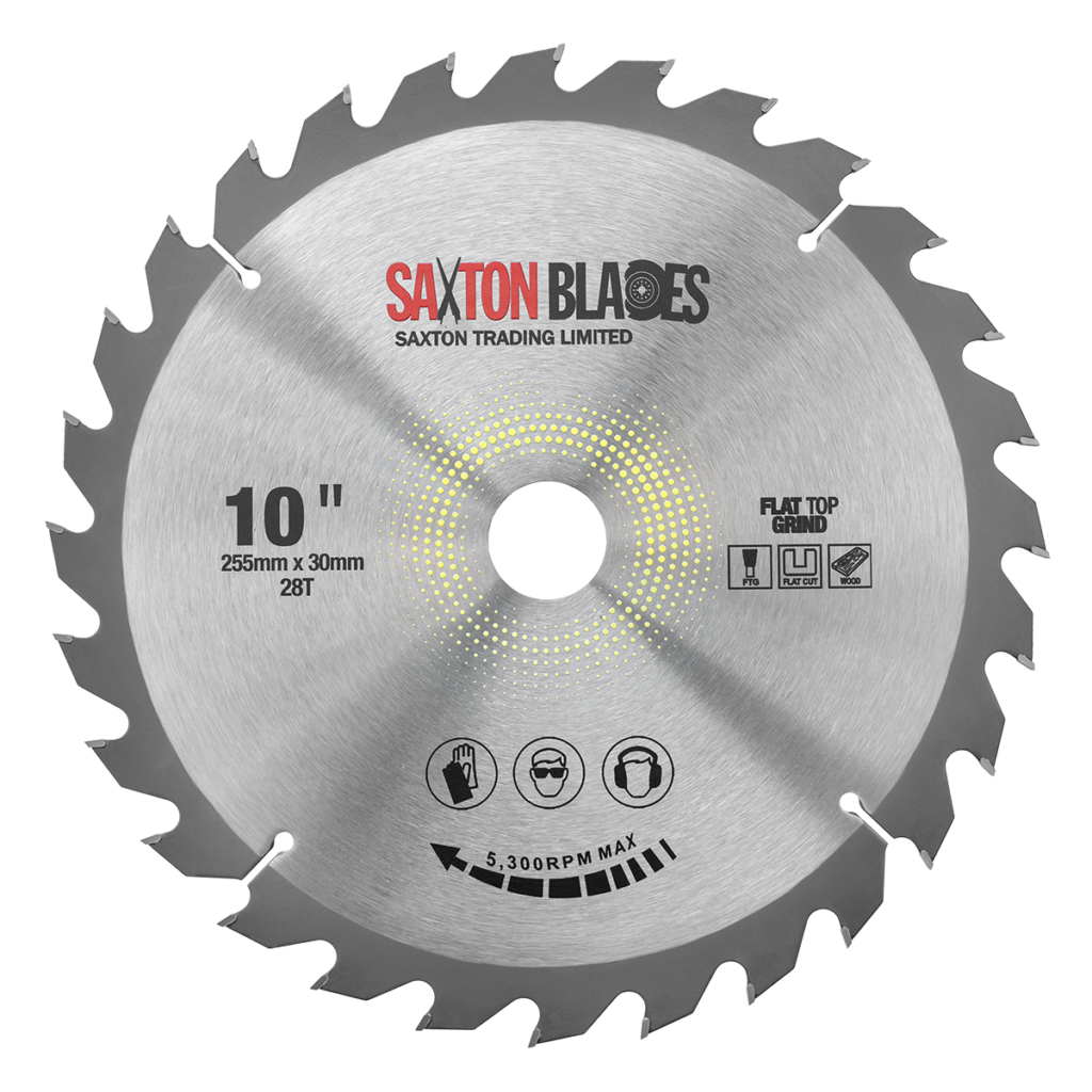 Saxton TCT Circular Wood Saw Blade 250mm X 30mm X 60T