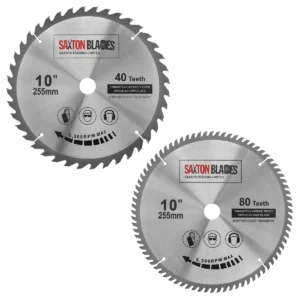 TCT Circular Blade 255mm Pack A - 25.4mm Bore