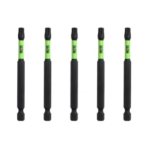 5 x Saxton 89mm Torx TX30 Magnetic Impact Screwdriver Driver Bits Set