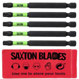 5 x Saxton 89mm Torx TX30 Magnetic Impact Screwdriver Driver Bits Set