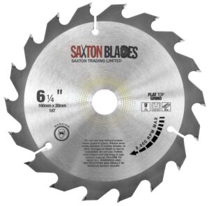 Circular Saw Blade 160mm x 18T Flat Top Grind