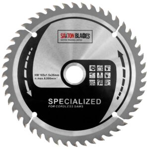 TCT Circular Blade 165mm x 48T Fits Milwaukee (15.87mm Ring)