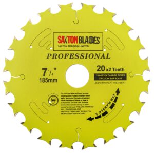 Professional Range TCT Circular Double Life Blade 185mm x 20x2 Teeth