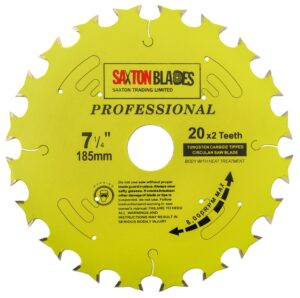 Professional Range TCT Circular Double Life Blade 185mm x 20×2 Teeth