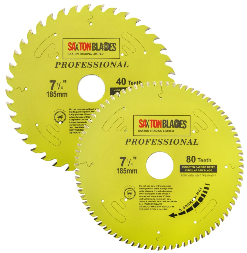Professional Range TCT Circular Blade 185mm Pack A | Saxton Blades