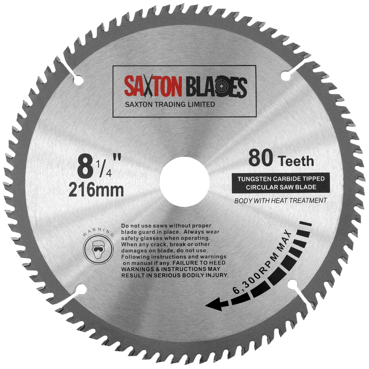 IRWIN Cirkelzaagblad T.C.T 216mm/60T- asgat 30mm - HoukemaToo