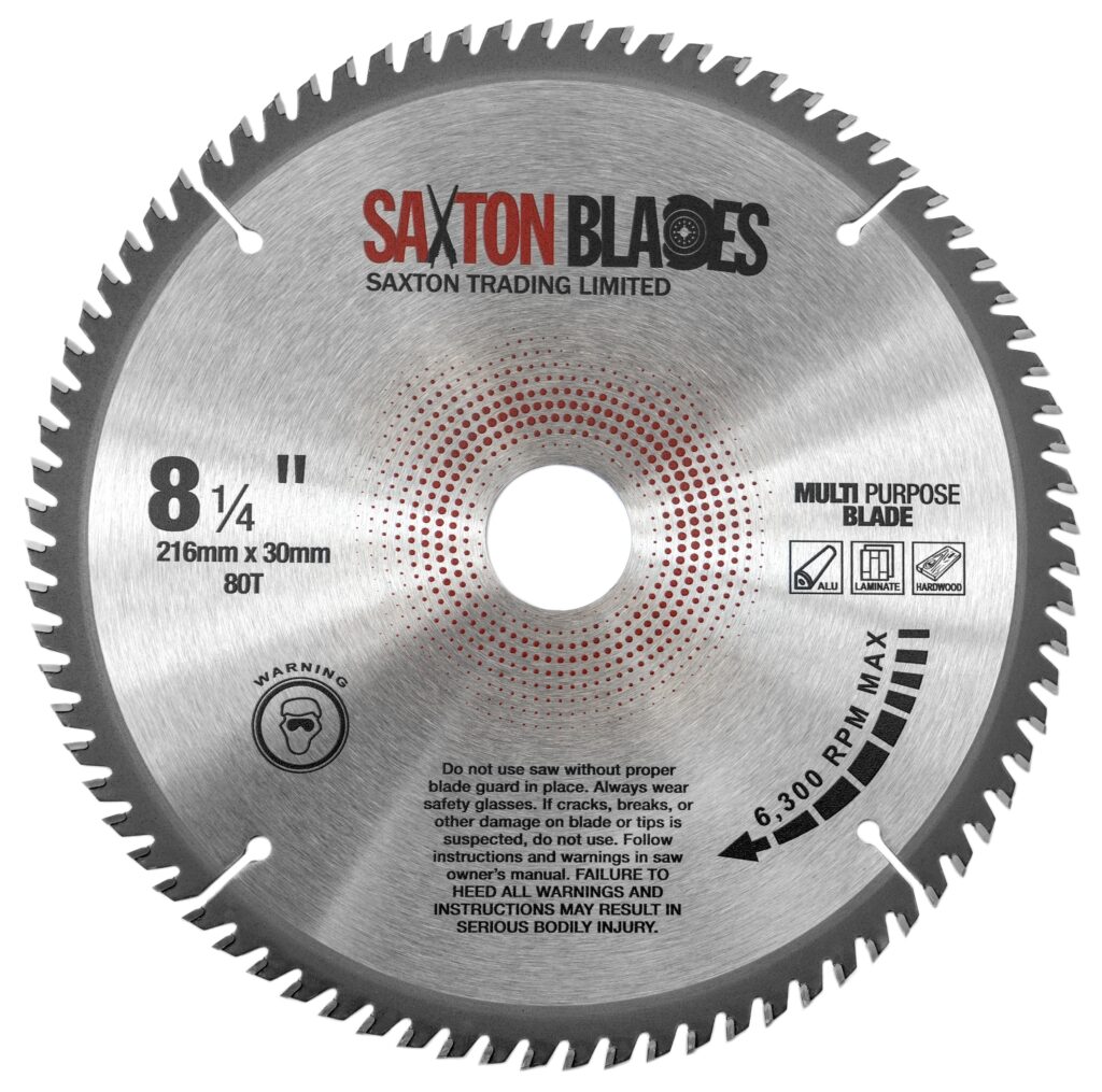 Saxton 2er-Pack TCT Kreissägeblätter 216 Mm – Für Holz, 40 & 80 Zähne, Passend Für Bosch, Makita, Dewalt
