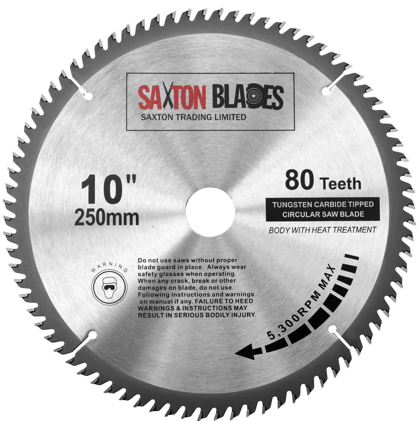 2pc 250mm Tct Circular Saw Blades With Adapter Rings Set 2pc 250mm