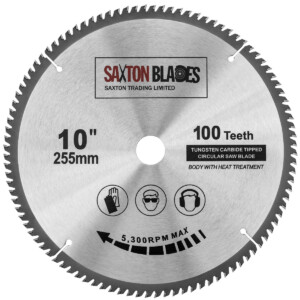 TCT Circular Blade 255mm x 100T x 25.4mm Bore