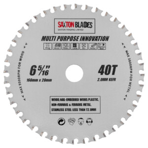 TCT Multi Purpose Innovation Circular Saw Blade 160mm x 40T