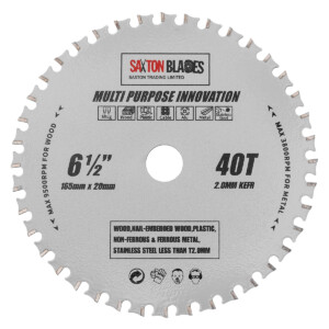 TCT Multi Purpose Innovation Circular Saw Blade 165mm x 40T