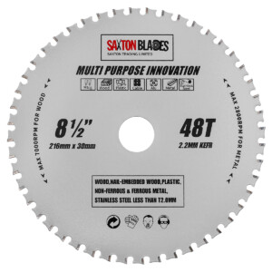 TCT Multi Purpose Innovation Circular Saw Blade 216mm x 48T