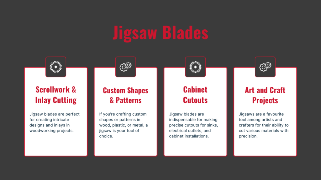 Jigsaw blades infographic