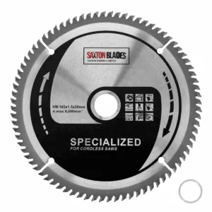 TCT Circular Blade 165mm x 80T Fits Milwaukee (15.87mm Ring)