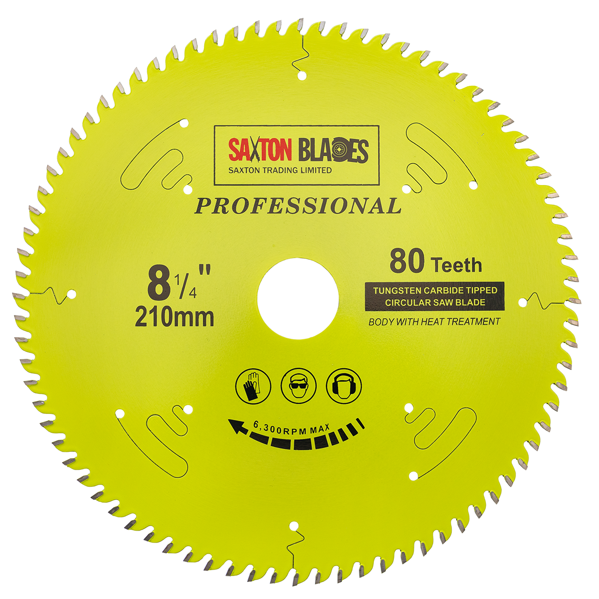 TEH 210mm TCT Circular Saw Blade Set – 80T & 40T Teeth For Wood, Laminate, Plastic (30mm Bore)