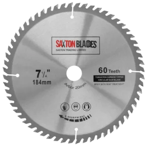 TCT Circular Blade 184mm x 60T x 20mm Bore (16mm ring)