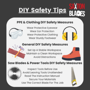 An original graphic that lists DIY safety tips.