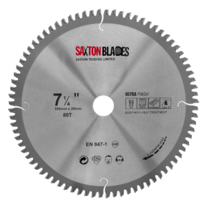TCT Negative Rake / Hook Circular Blade 185mm x 80T x 20mm Bore
