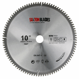 TCT Negative Rake / Hook Circular Blade 255mm x 100T x 25.4mm Bore